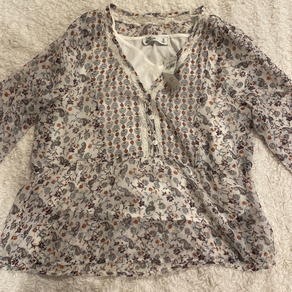 Hollister blouse, Size Small, long sleeve